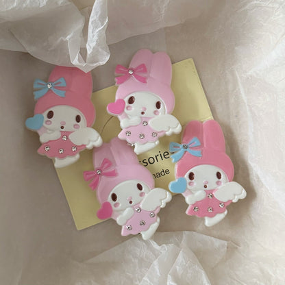 粉色翅膀髮夾－商品主圖｜https://igowo.tw/