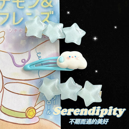 雲朵星星髮夾－商品主圖｜https://igowo.tw/