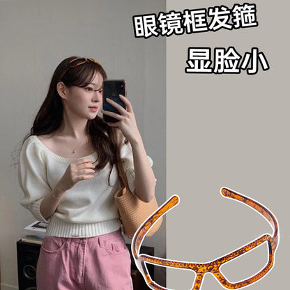 寬版簡約髮箍－商品主圖｜https://igowo.tw/