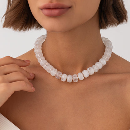 彩色串珠圓珠暈染項鍊