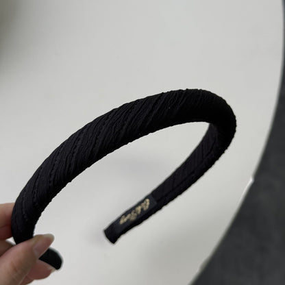 簡約經典髮箍－寬款粉色款細節｜https://igowo.tw/