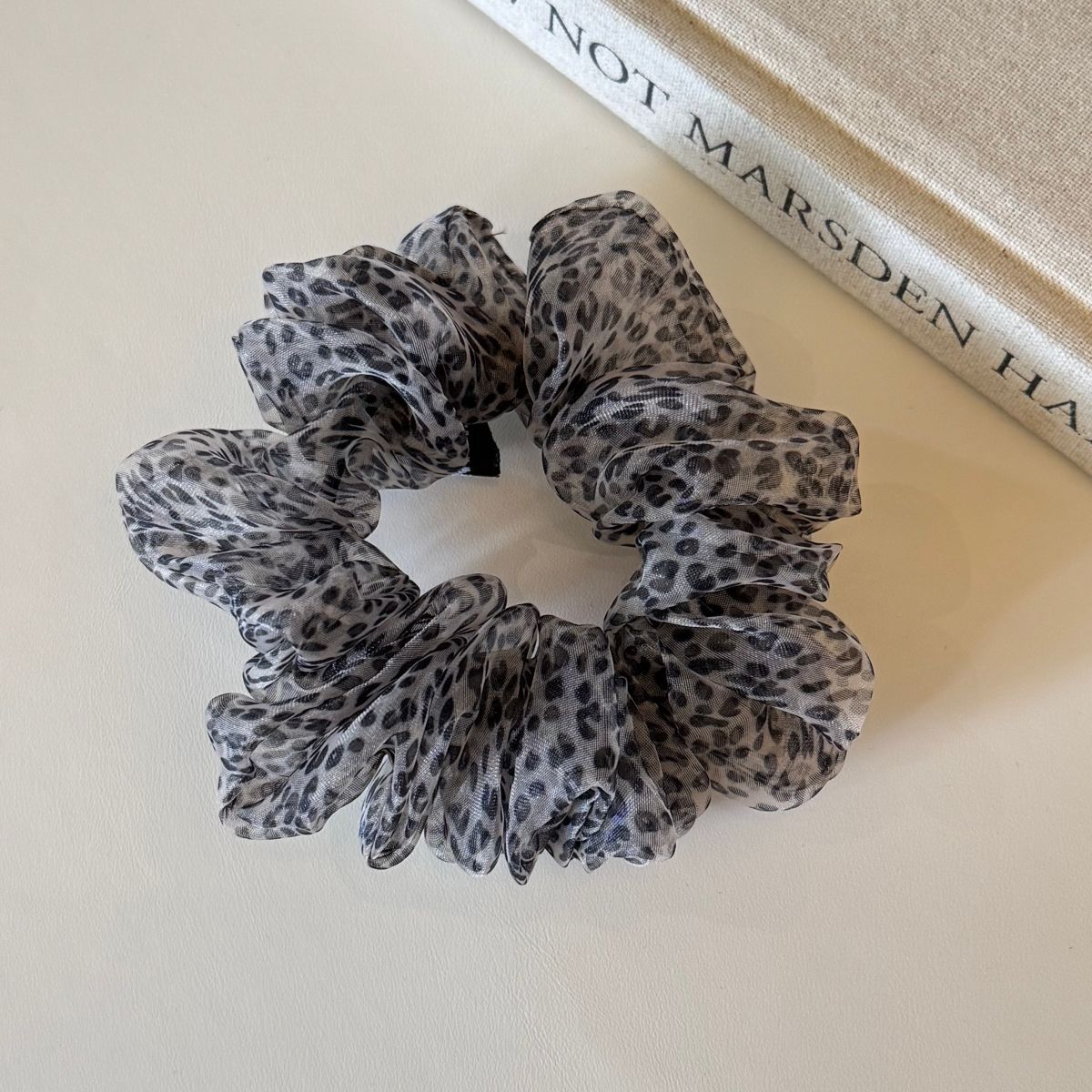 網紗豹紋大腸圈髮圈