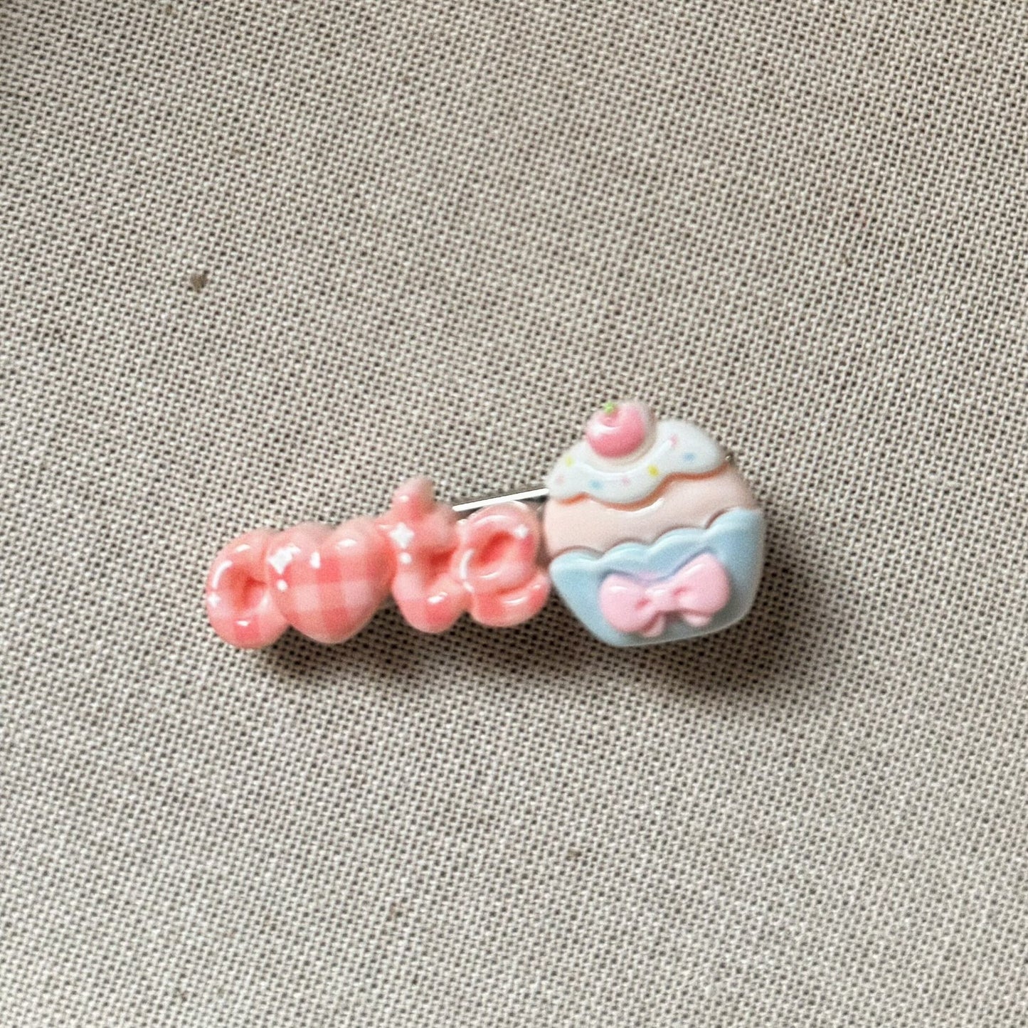 粉色小狗甜點髮夾