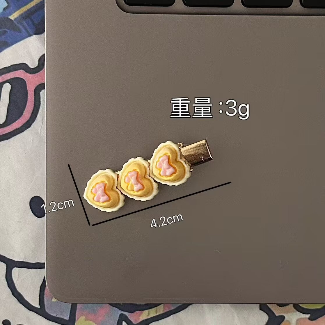 藍色領結簡約髮夾