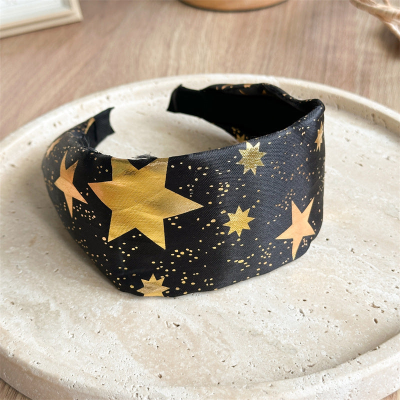 金色星星蝙蝠髮箍