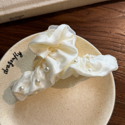 珍珠布面雙層鯊魚夾