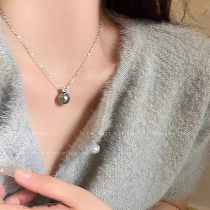 珍珠愛心墜飾項鍊－細節特寫26｜https://igowo.tw/
