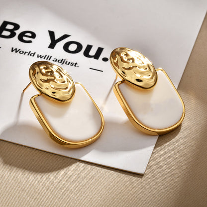 字母復古耳釘