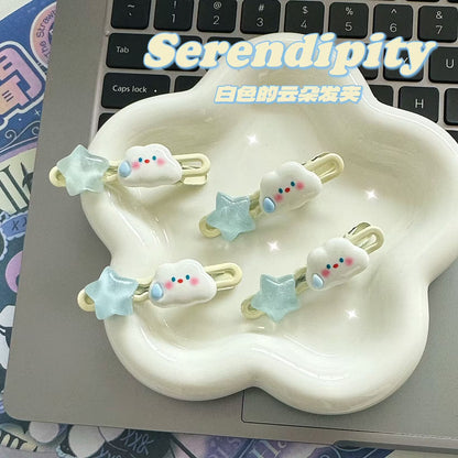 雲朵星星髮夾－商品主圖｜https://igowo.tw/