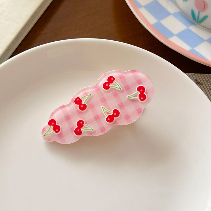 波點蝴蝶結髮夾