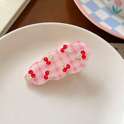 波點蝴蝶結髮夾