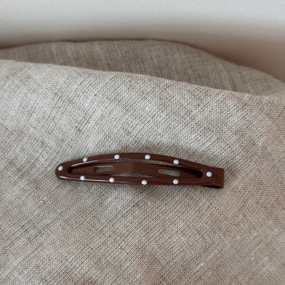 琺瑯波點三角形髮夾