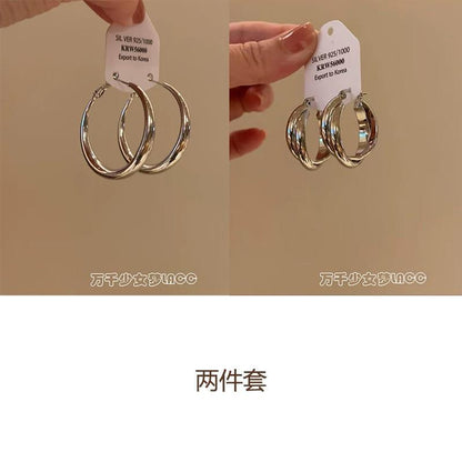 素圈誇張耳扣－細節特寫6｜https://igowo.tw/
