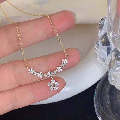 鋯石花朵項鍊