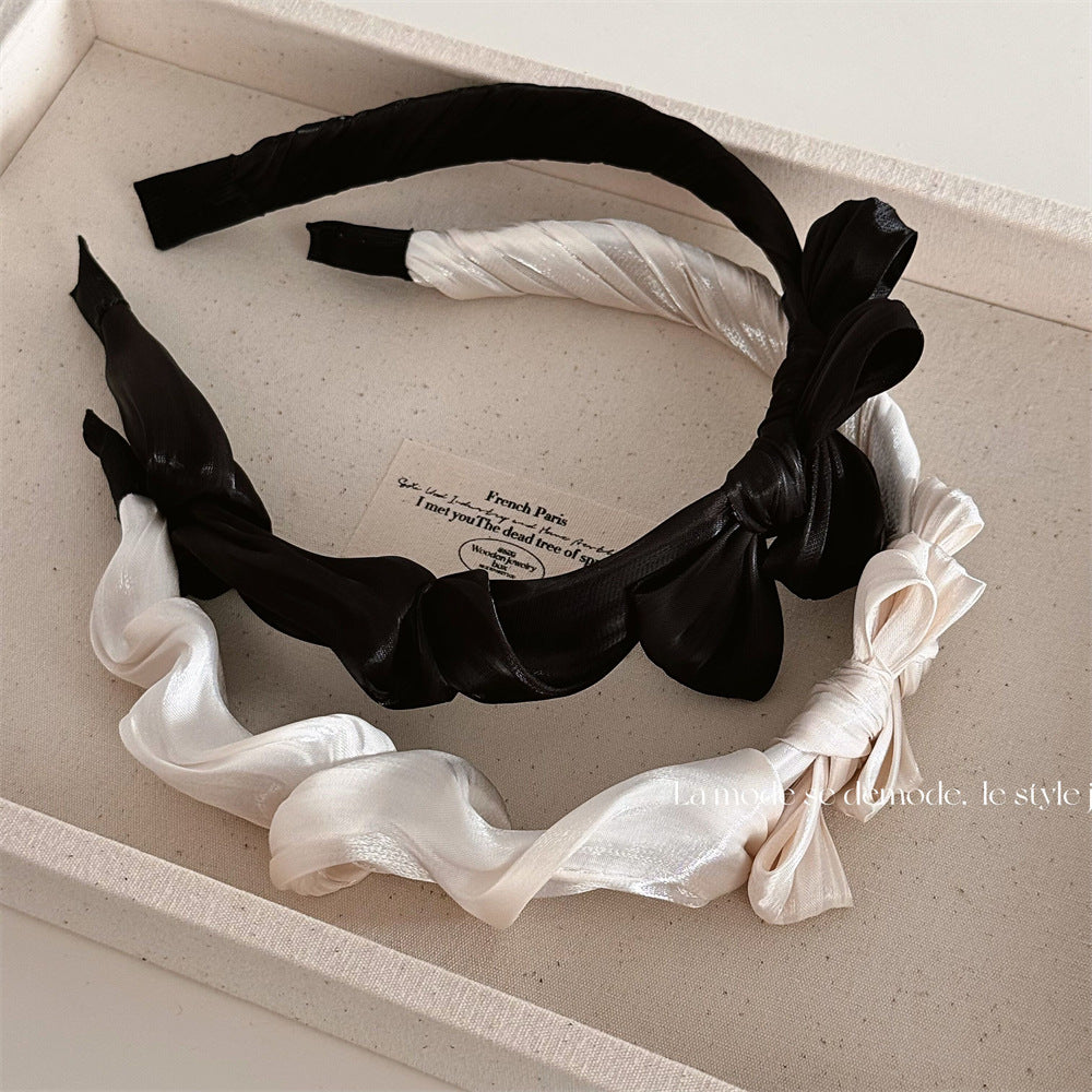 蝴蝶結簡約髮箍－商品主圖｜https://igowo.tw/