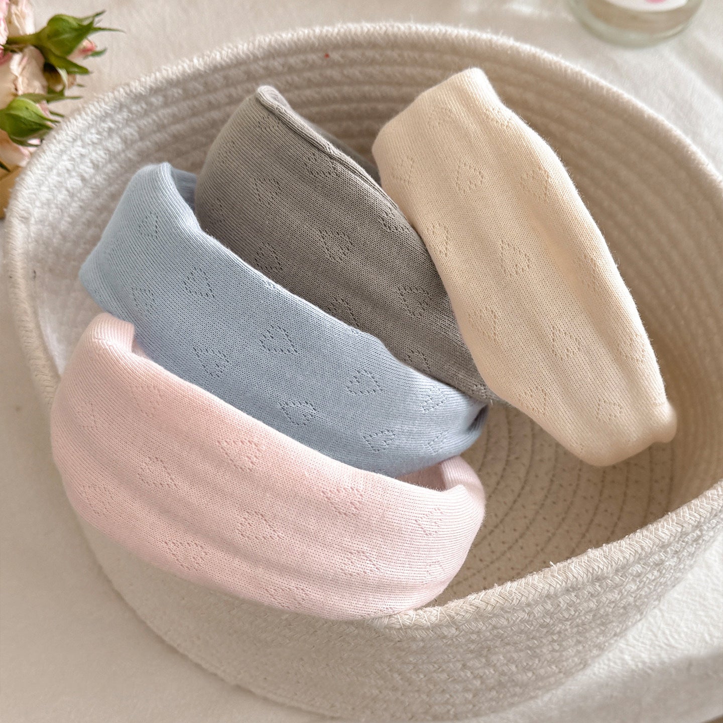 布面寬版髮箍－商品主圖｜https://igowo.tw/