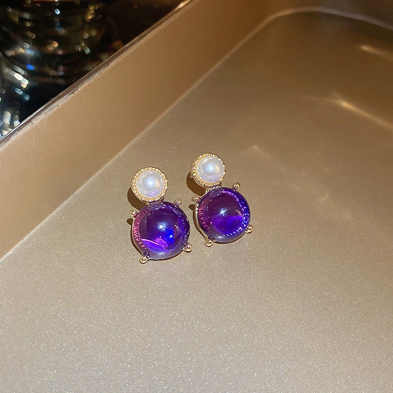 銀針中古vintage鑲鉆蛇形耳釘女小眾個性耳環輕奢高級感氣質耳飾