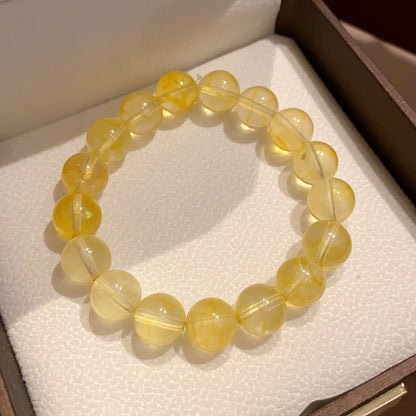 新中式鋯石花朵虎眼石可疊戴式手鏈輕奢高級感水晶手鏈設計感手飾