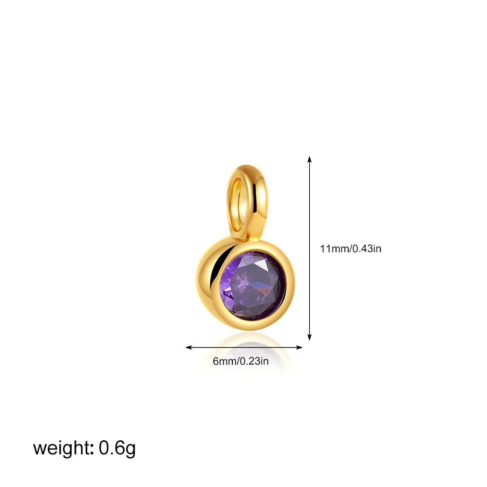 金色鋯石眼睛墜飾項鍊－細節特寫36｜https://igowo.tw/