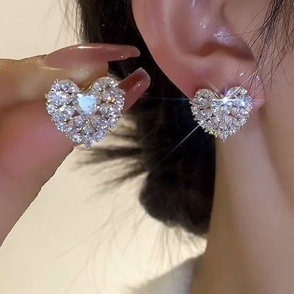 鋯石水滴微鑲耳環