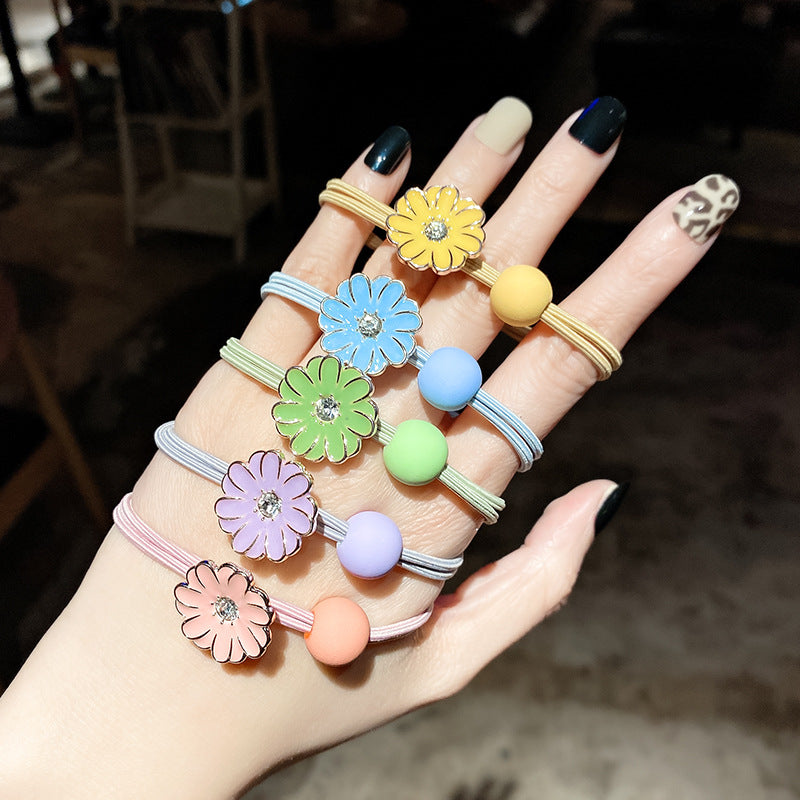 琺瑯雛菊髮圈－商品主圖｜https://igowo.tw/