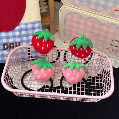 黑色草莓髮圈－商品主圖｜https://igowo.tw/