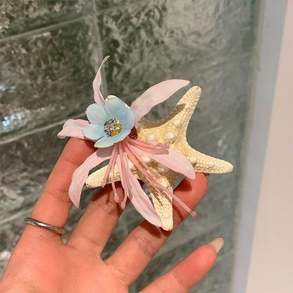 海星貝殼髮夾