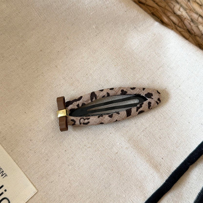 豹紋簡約髮夾