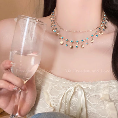 珍珠鋯石項鍊－細節特寫5｜https://igowo.tw/