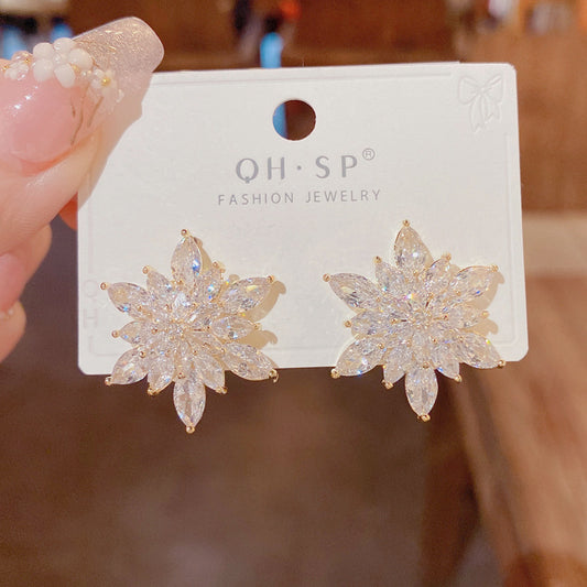 銀針雪花耳環－商品主圖｜https://igowo.tw/