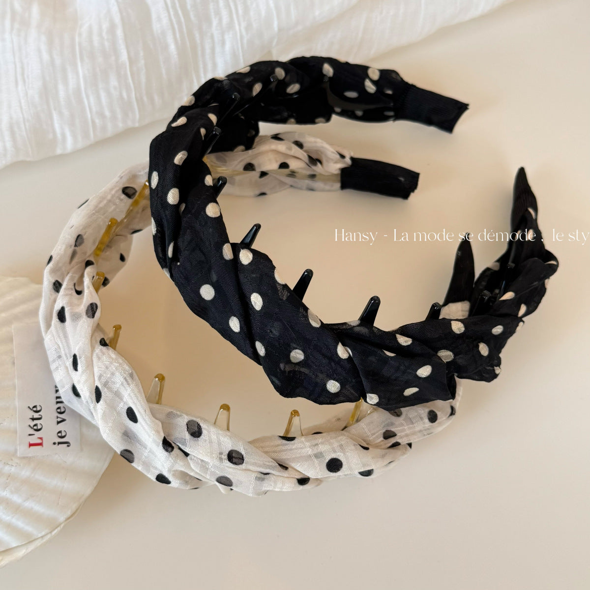 網紗扭紋髮箍－商品主圖｜https://igowo.tw/