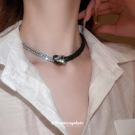 水晶簡約項鍊－商品主圖｜https://igowo.tw/
