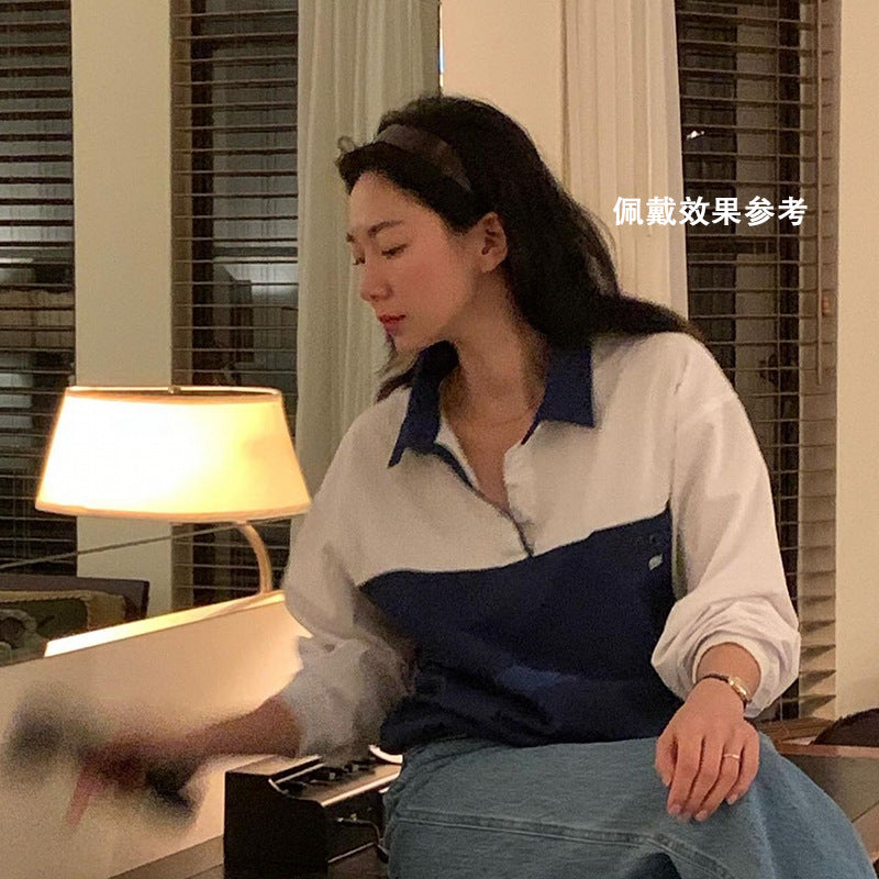 醋酸板材豹紋簡約髮箍－乳白款細節｜https://igowo.tw/
