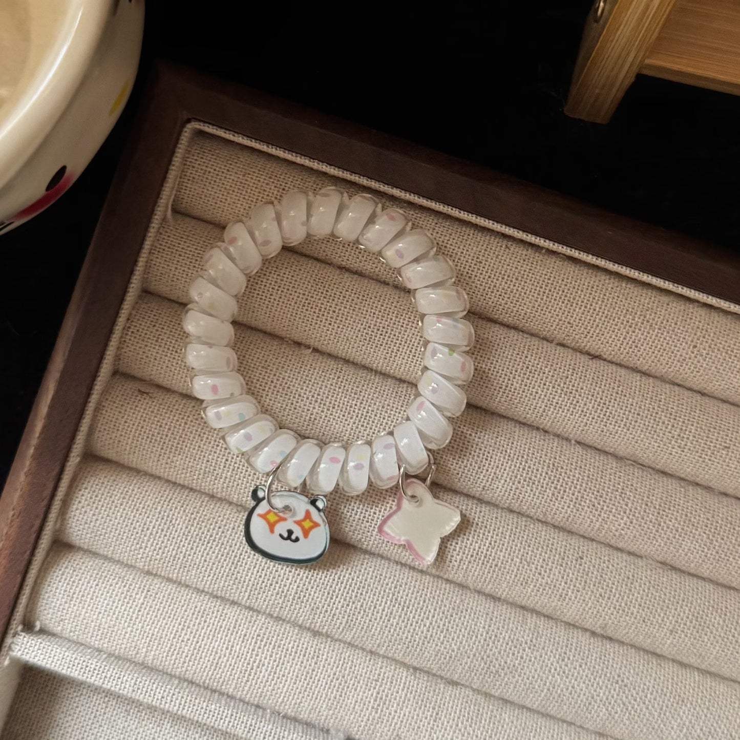 愛心小熊髮圈