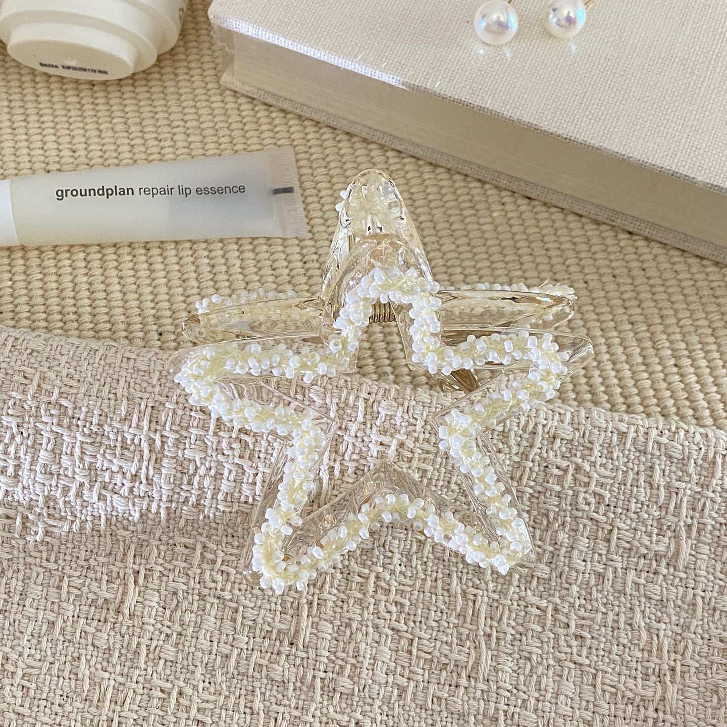 串珠星星鯊魚夾－商品主圖｜https://igowo.tw/