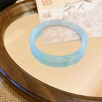 一步一響玉髓暈染圓條手鐲2026新款清冷感手環氣質輕奢高級感手飾