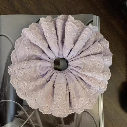 紫色蕾絲大腸圈髮圈