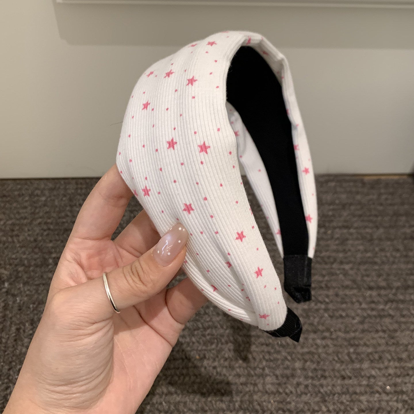波點星星復古髮箍