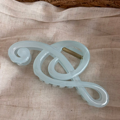 音符簡約鯊魚夾