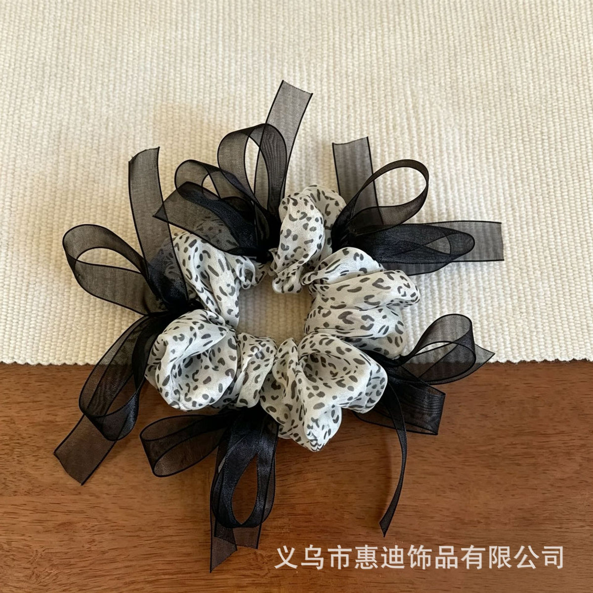 網紗蝴蝶結簡約髮圈