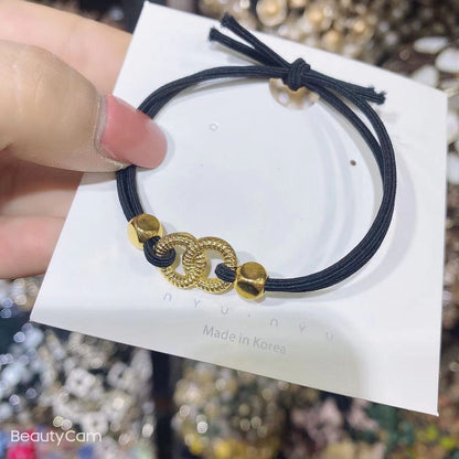 紅色兩用簡約髮圈