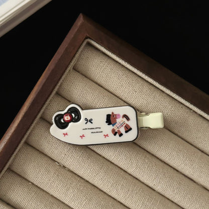 棕色小馬卡通髮夾