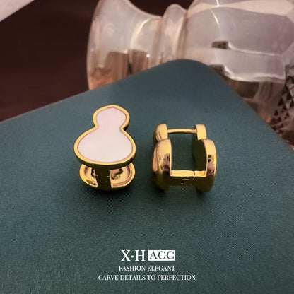 彩色葫蘆雙面復古耳扣