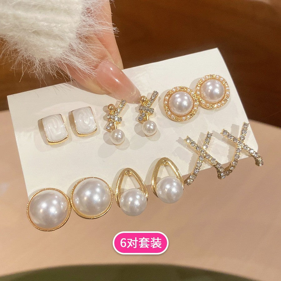 琺瑯簡約耳釘套組－細節特寫34｜https://igowo.tw/