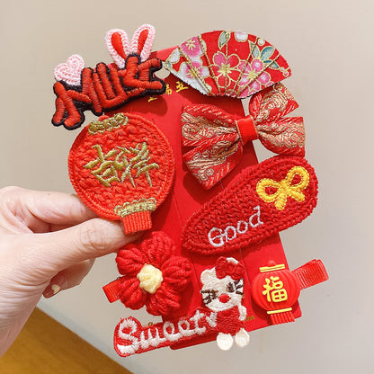 絨面蝴蝶結復古髮夾－細節特寫15｜https://igowo.tw/