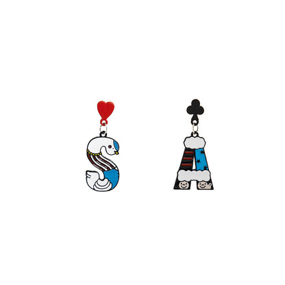 琺瑯蝴蝶結流蘇耳釘－細節特寫6｜https://igowo.tw/
