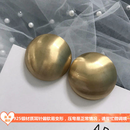 銀針復古耳環－8#耳環-金色款細節5｜https://igowo.tw/