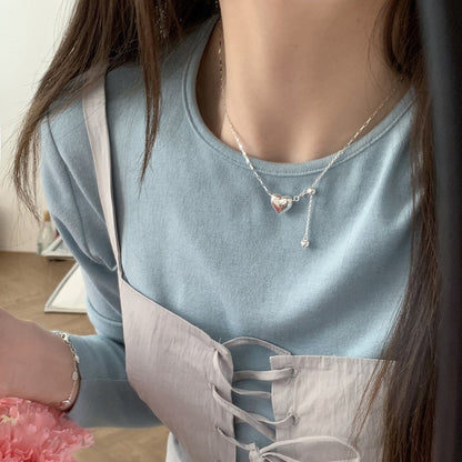 珍珠蝴蝶簡約項鍊－細節特寫6｜https://igowo.tw/