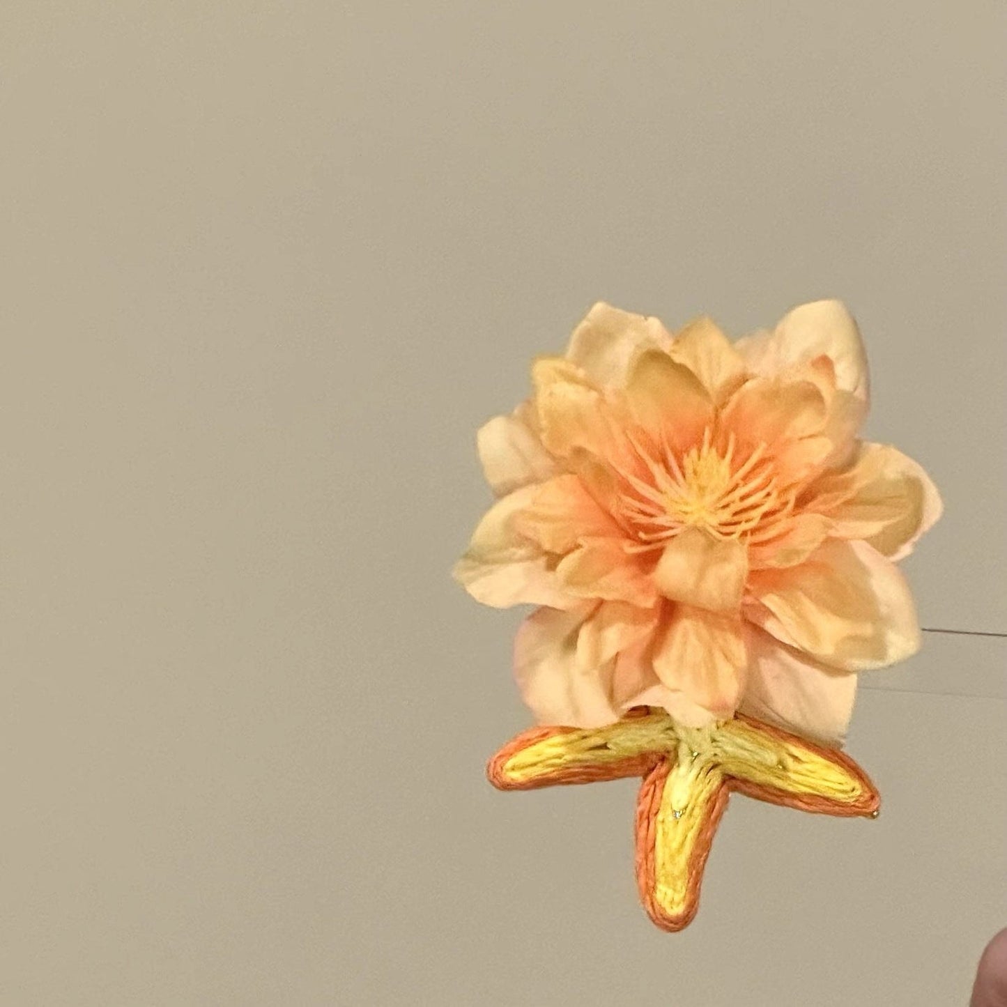 布藝花朵星星發夾高級感精致超仙優雅側邊夾鴨嘴夾設計感小眾發飾