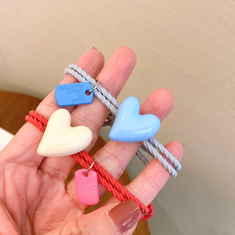 愛心簡約髮圈－馬卡龍藍 1條款細節1｜https://igowo.tw/